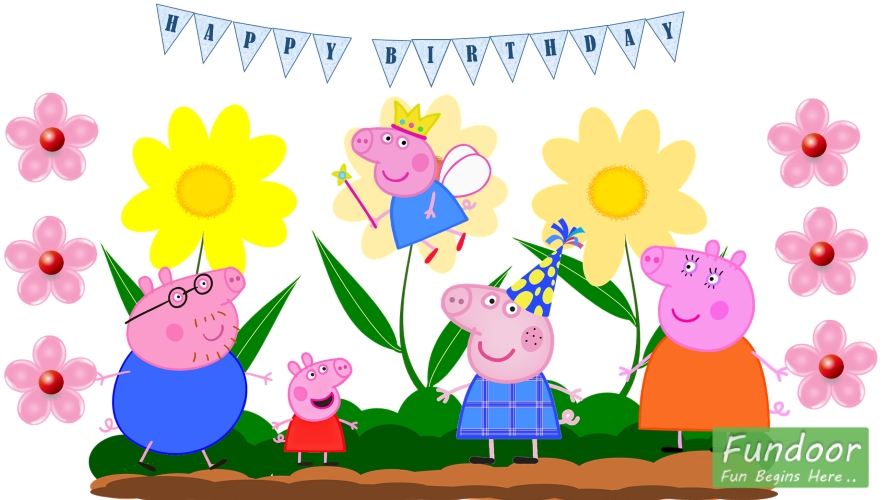 Fundoor Fun Begins Here Peppa Pig Birthday Party Themes